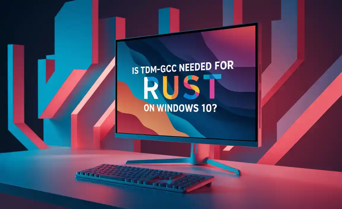 Is TDM-GCC Needed for Rust on Windows 10