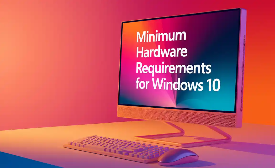 Minimum Hardware Requirements for Windows 10