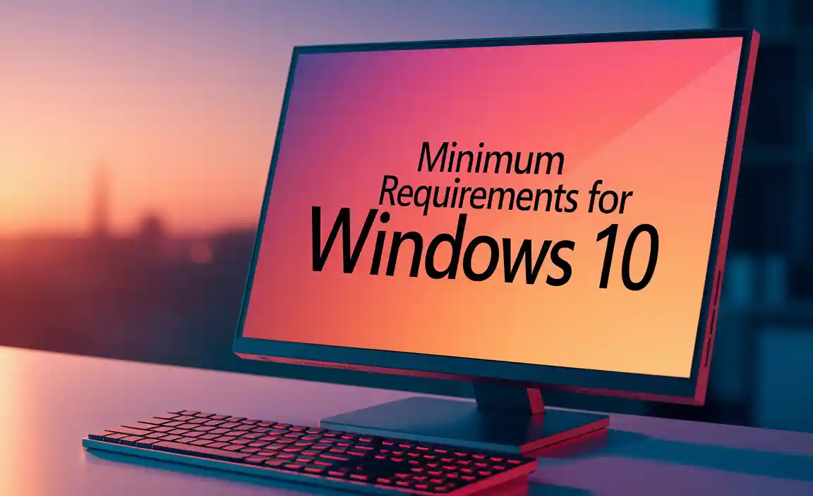 Minimum Requirements For Windows 10