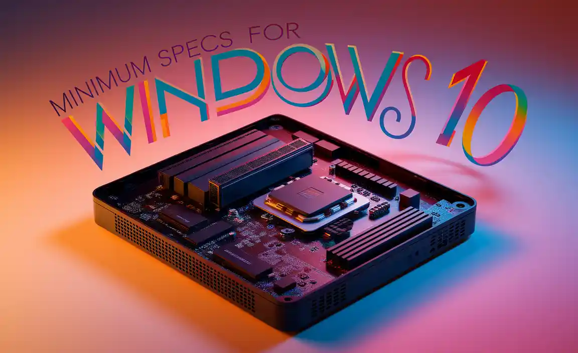 Minimum Specs for Windows 10
