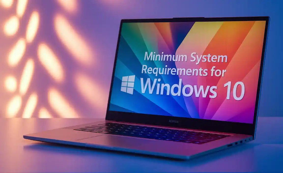 Minimum System Requirements for Windows 10