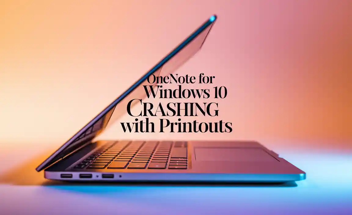 OneNote for Windows 10 Crashing with Printouts