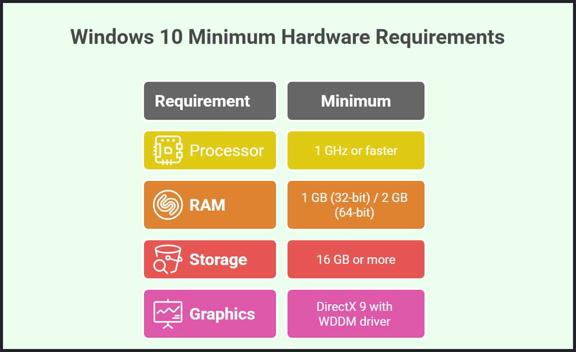 System Requirements for Windows 10 Installation