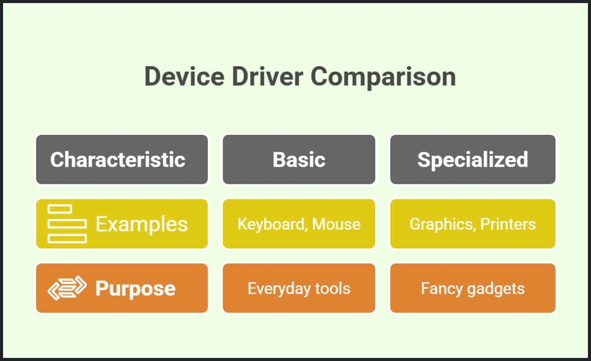 Types of Device Drivers for Windows 10