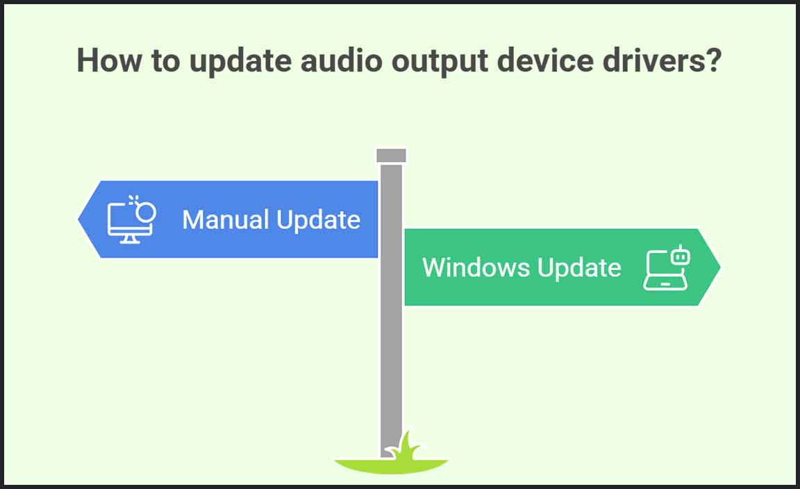 Updating Audio Output Device Drivers