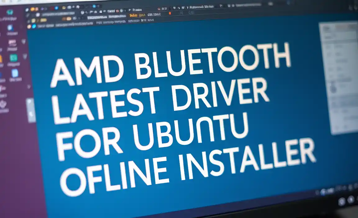 AMD Bluetooth Latest Driver for Ubuntu Offline Installer