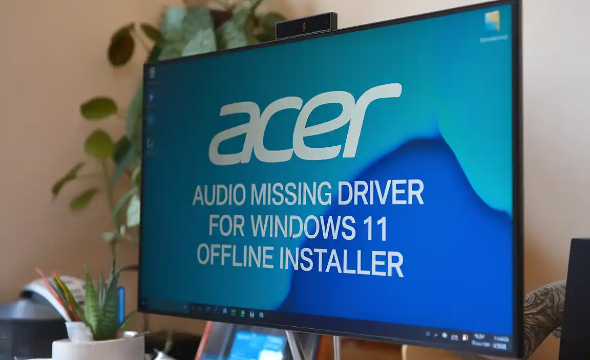 Acer Audio Missing Driver for Windows 11 Offline Installer