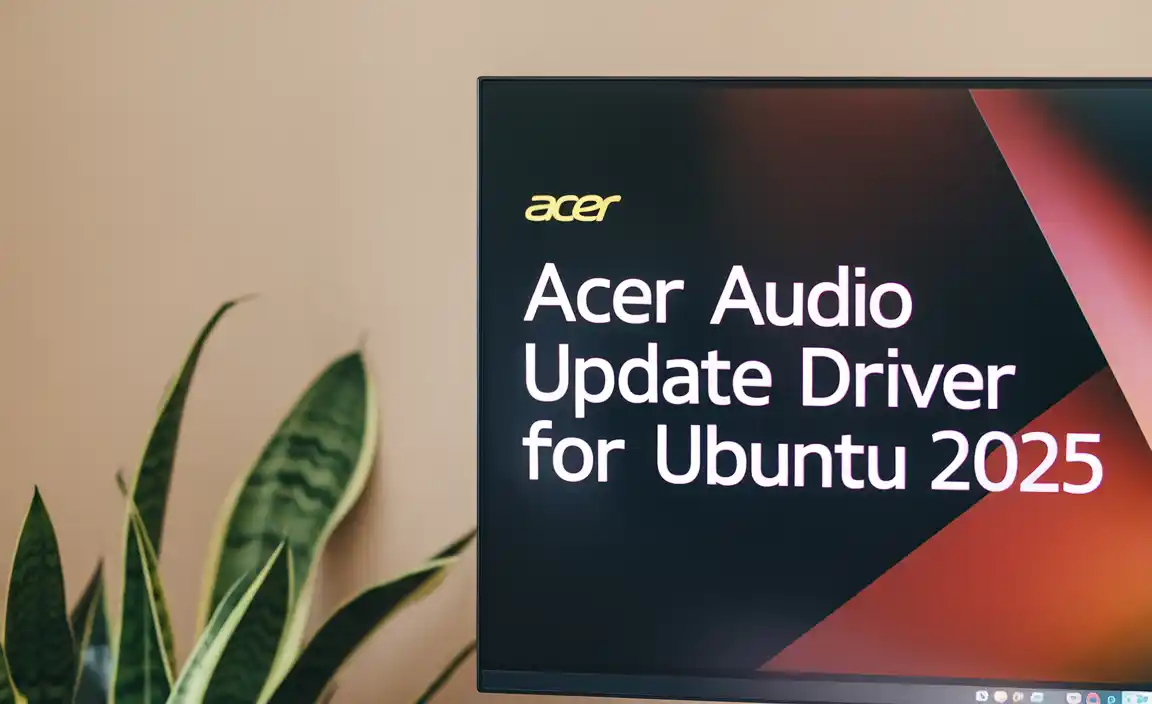 Acer Audio Update Driver for Ubuntu 2025