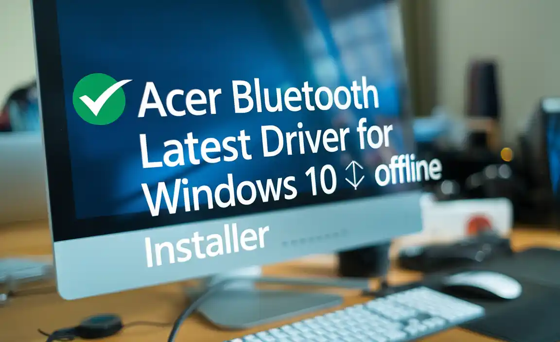 Acer Bluetooth Latest Driver for Windows 10 Offline Installer