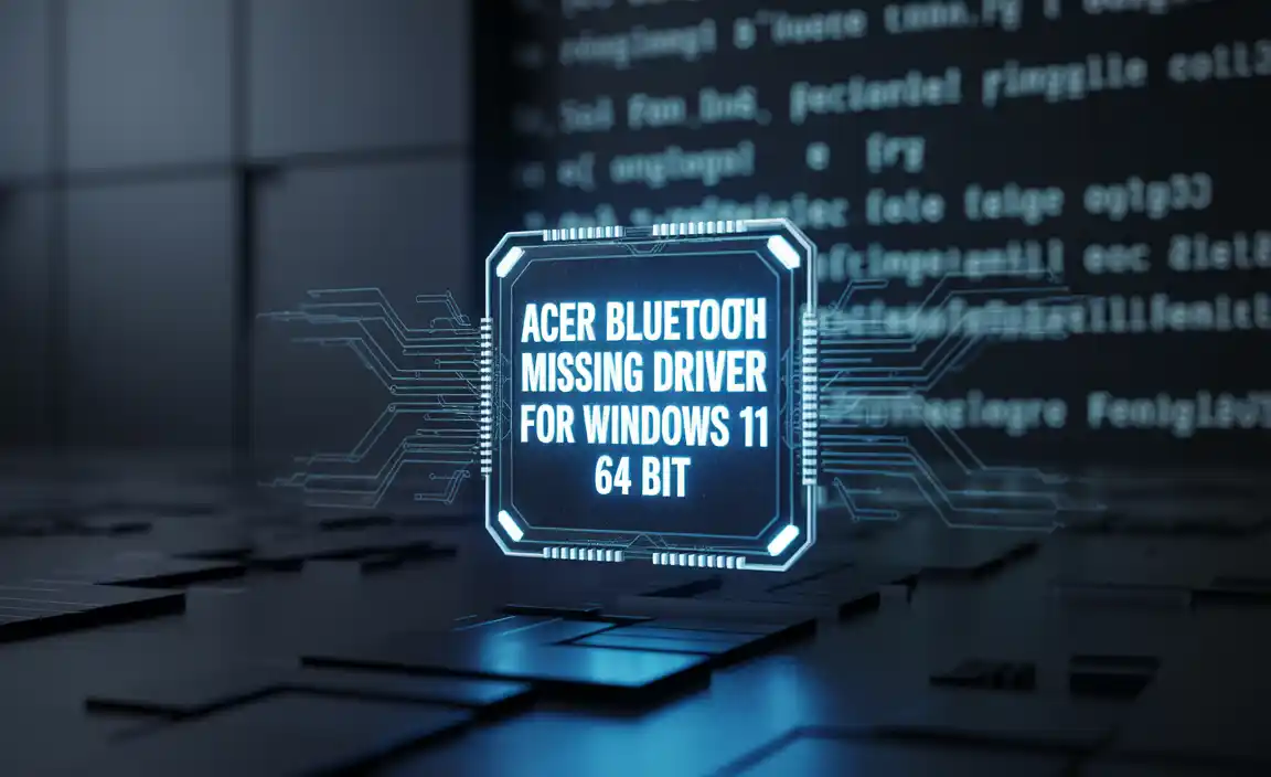 Acer Bluetooth Missing Driver For Windows 11 64 Bit: Solutions