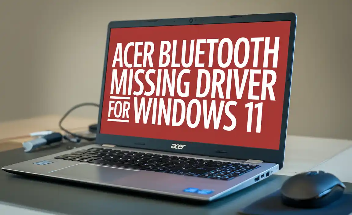 Acer Bluetooth Missing Driver for Windows 11