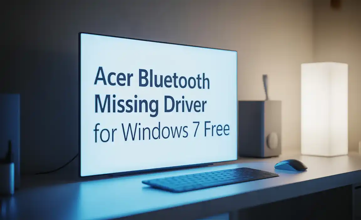 Acer Bluetooth Missing Driver for Windows 7 Free