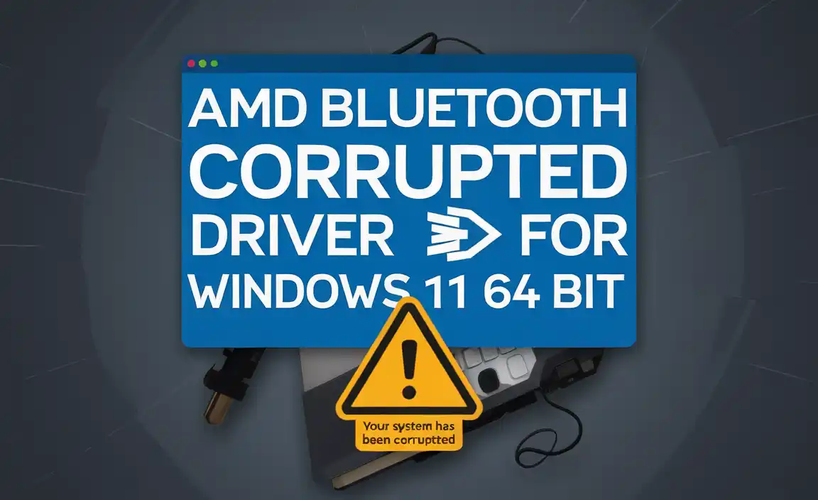 Amd Bluetooth Corrupted Driver for Windows 11 64 Bit