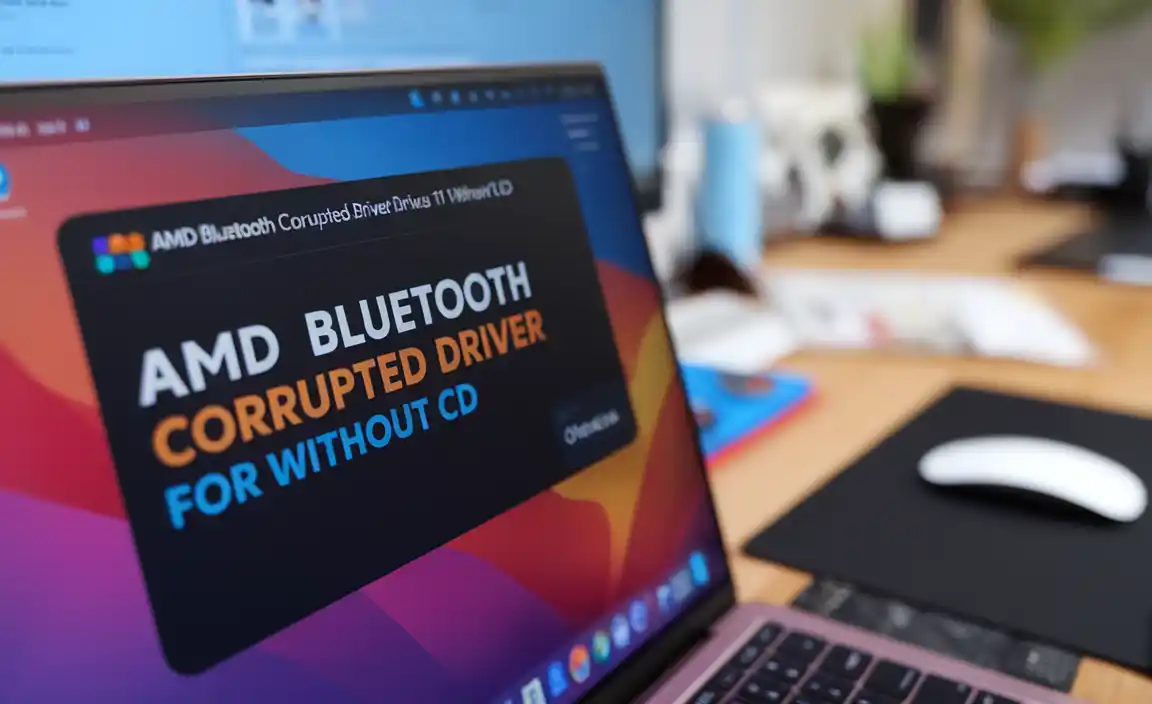 Amd Bluetooth Corrupted Driver for Windows 11 Without CD