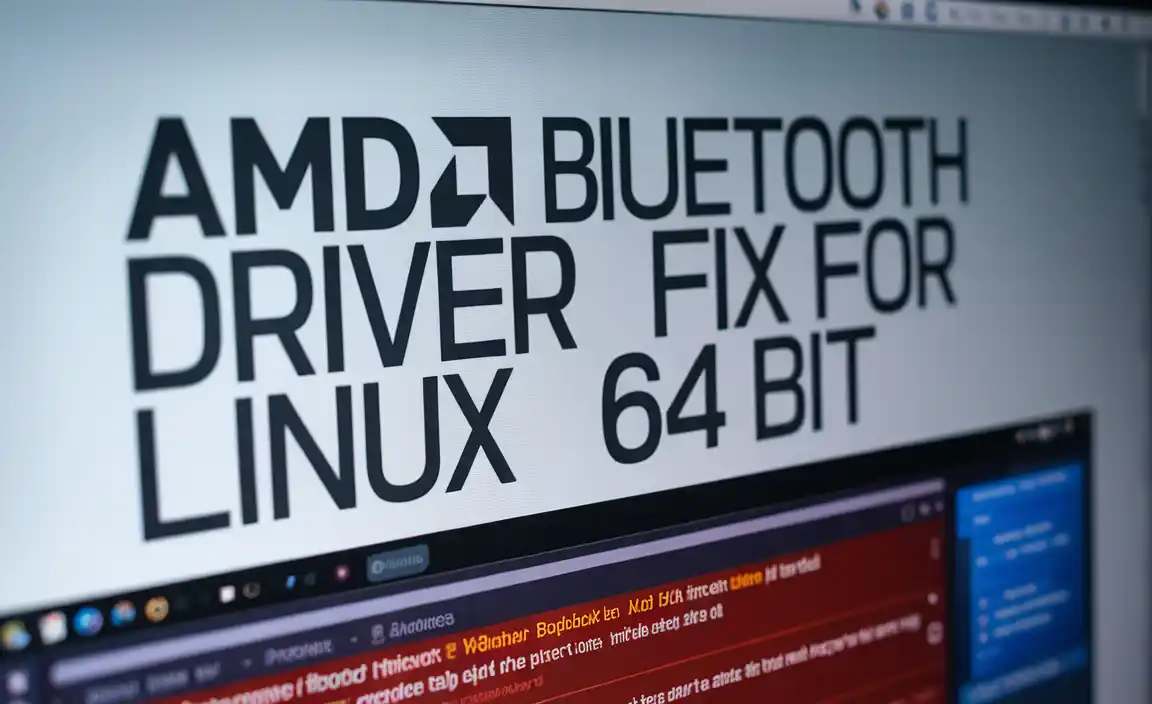 Amd Bluetooth Driver Fix for Linux 64 Bit