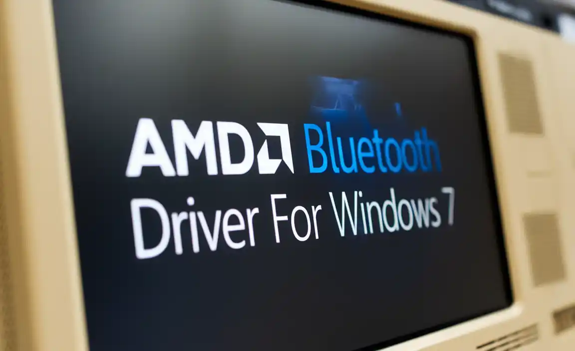 Amd Bluetooth Driver Setup for Windows 7