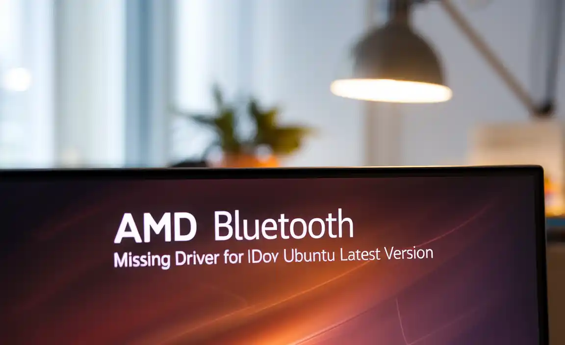 Amd Bluetooth Missing Driver for Ubuntu Latest Version