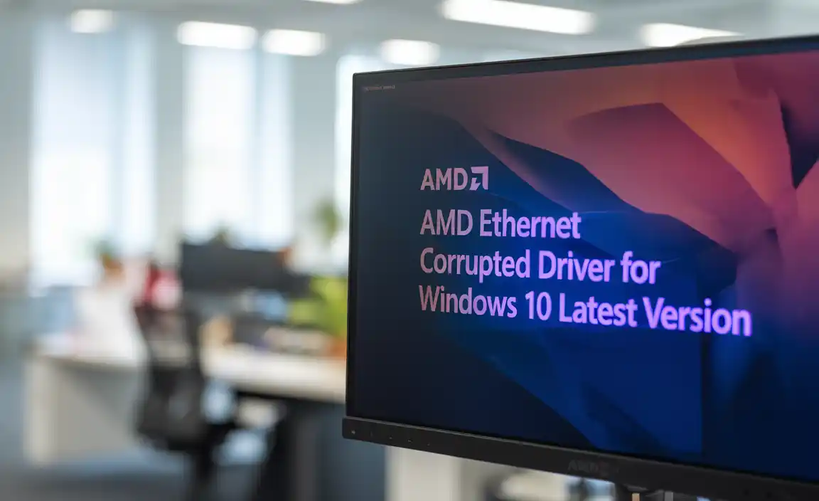 Amd Ethernet Corrupted Driver For Windows 10 Latest Version Guide