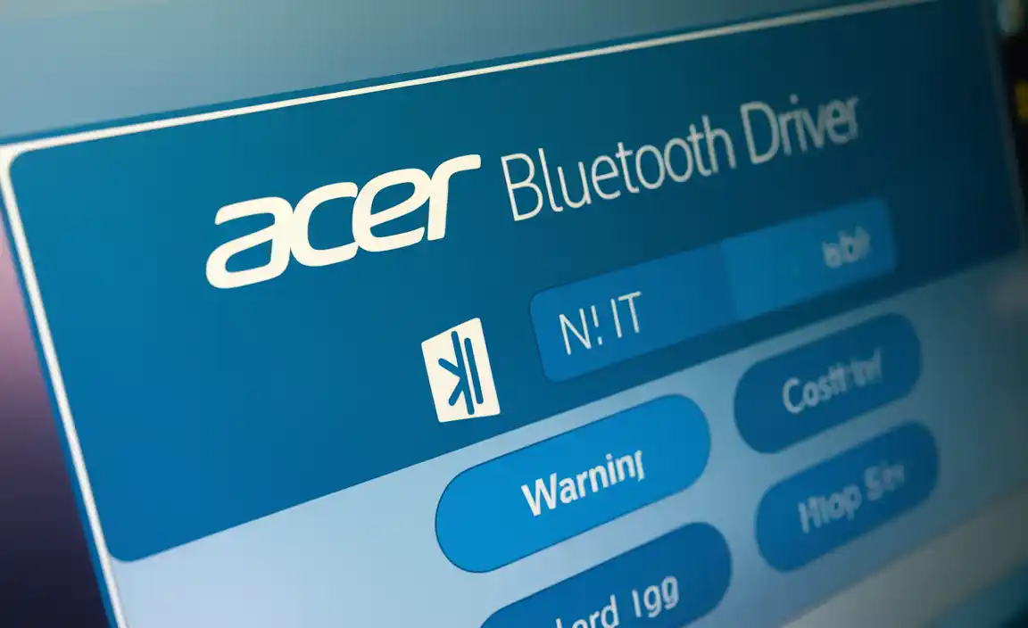 Updating Acer Bluetooth Driver