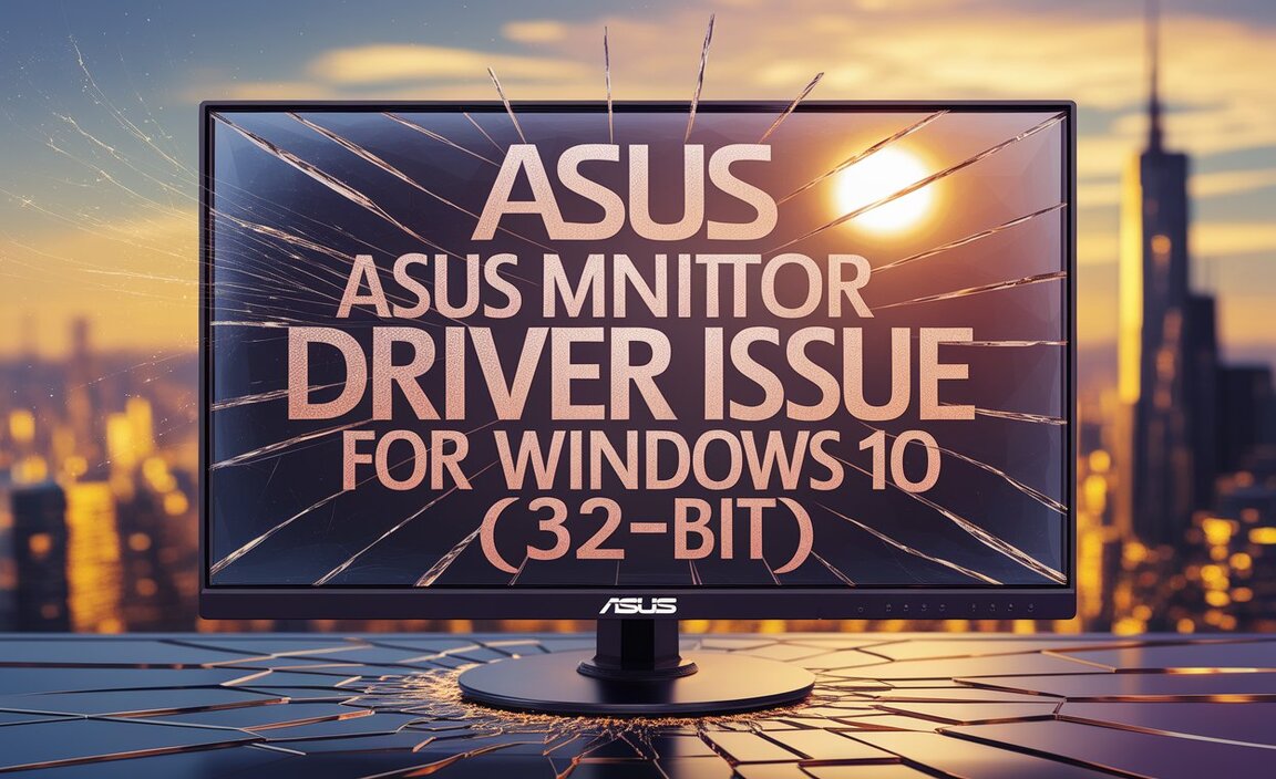 ASUS Monitor Driver Issue for Windows 10 (32-Bit)