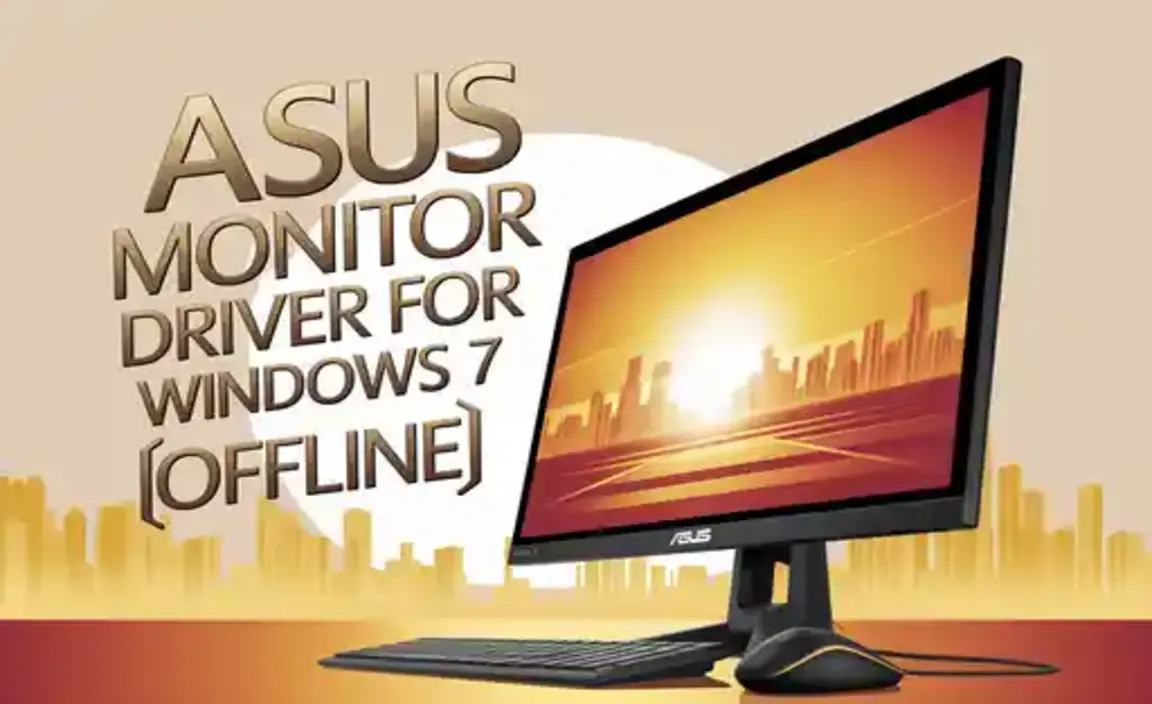 ASUS Monitor Driver for Windows 7 Offline