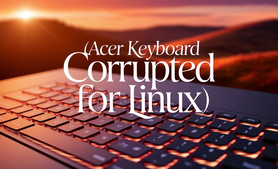 Acer Keyboard Corrupted Driver for Linux 2025