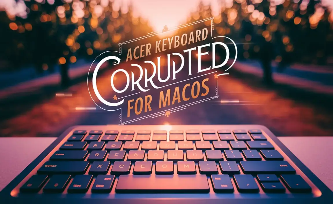 Acer Keyboard Corrupted Driver for macOS