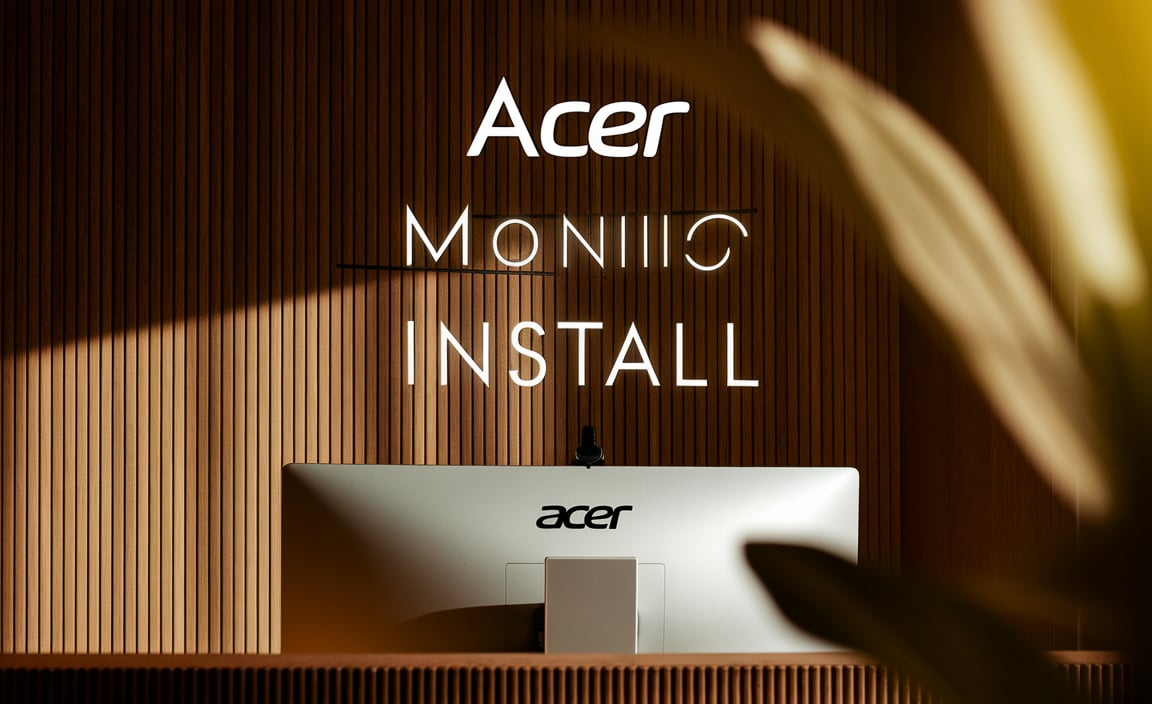 Acer Monitor Install