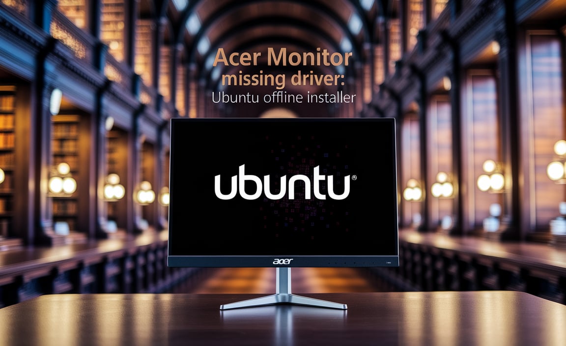 Acer Monitor Missing Driver Ubuntu Offline Installer