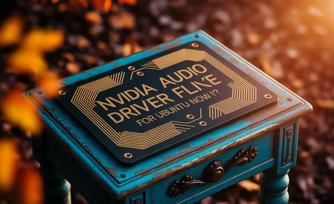 NVIDIA Audio Driver Offline for Ubuntu Now