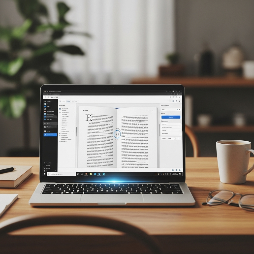 Generate a high-quality, relevant image prompt for an article about: EPUB Reader For Windows 10: Ess