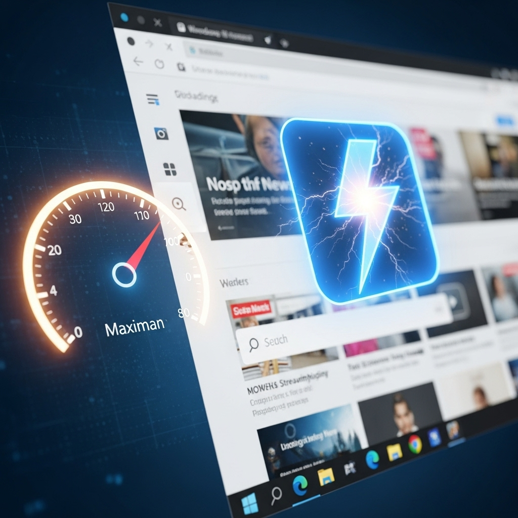 Generate a high-quality, relevant image prompt for an article about: Fast Internet Browser for Windo