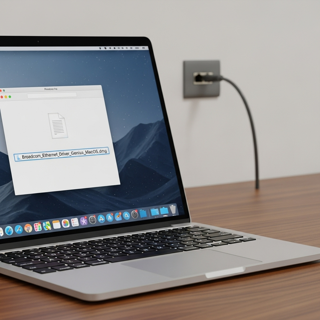 Generate a high-quality, relevant image prompt for an article about: Broadcom Ethernet Latest Driver