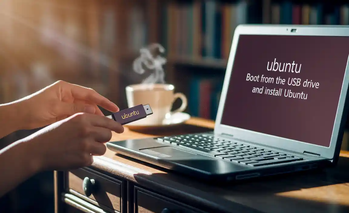 Boot from the USB Drive and Install Ubuntu