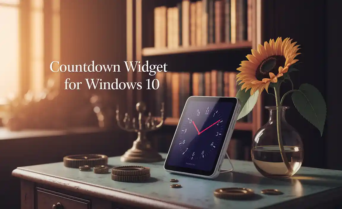 Countdown Widget for Windows 10