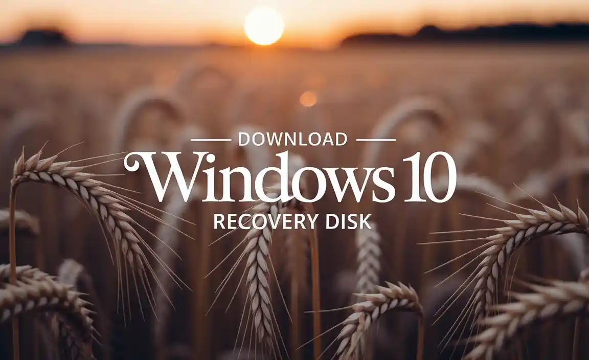 Download Windows 10 Recovery Disk