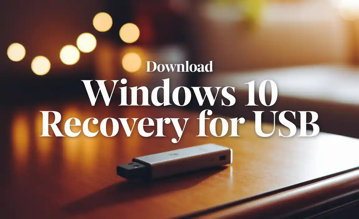 Download Windows 10 Recovery For USB