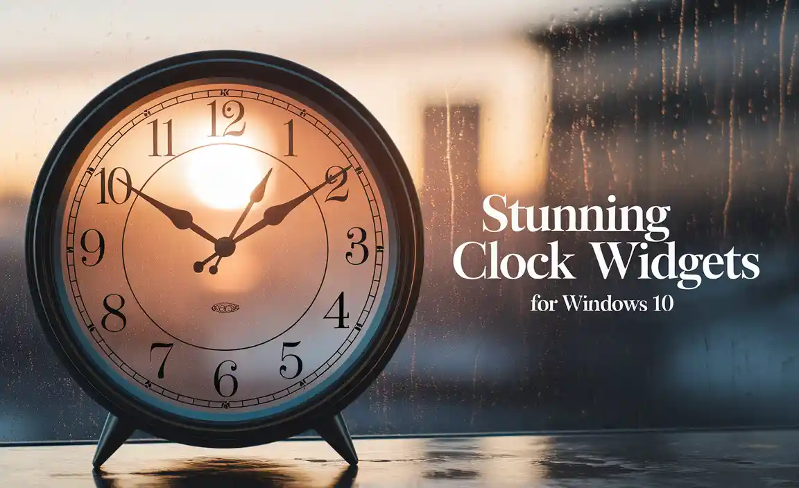 Stunning Clock Widgets for Windows 10