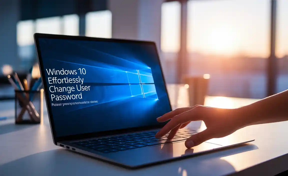 Windows 10 Effortlessly Change User Password