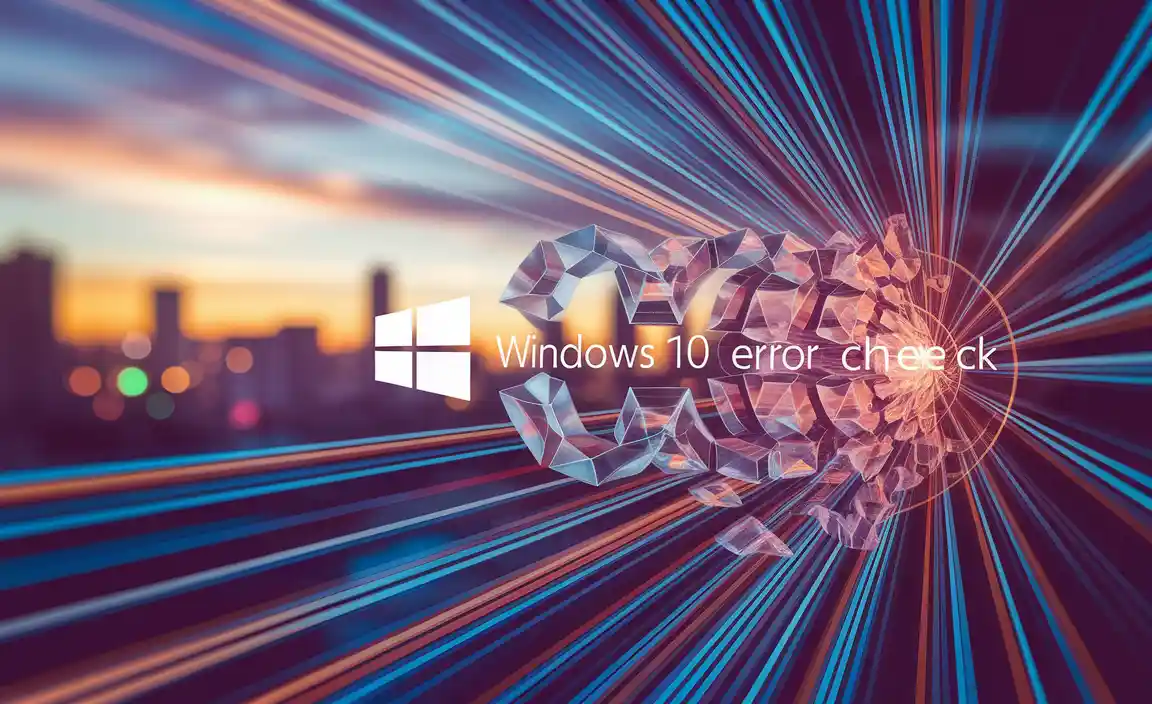 Windows 10 Error Check