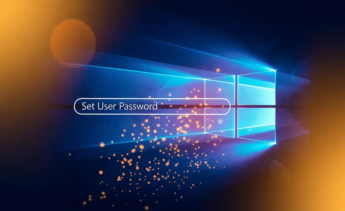 Windows 10 Set User Password