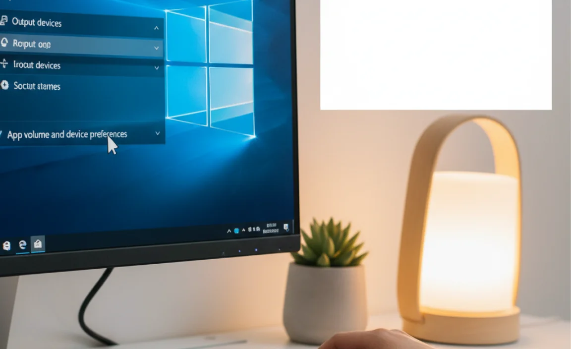 Accessing Sound Settings