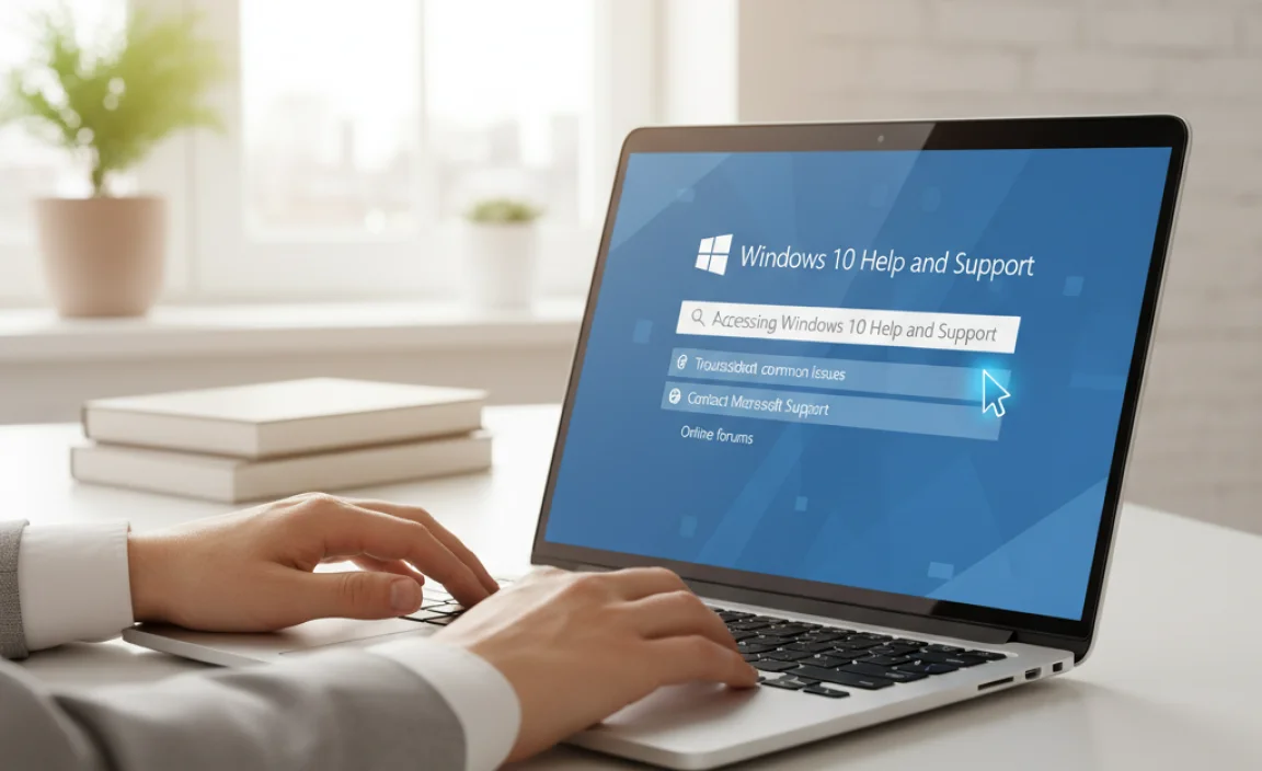 Accessing Windows 10 Help and Support