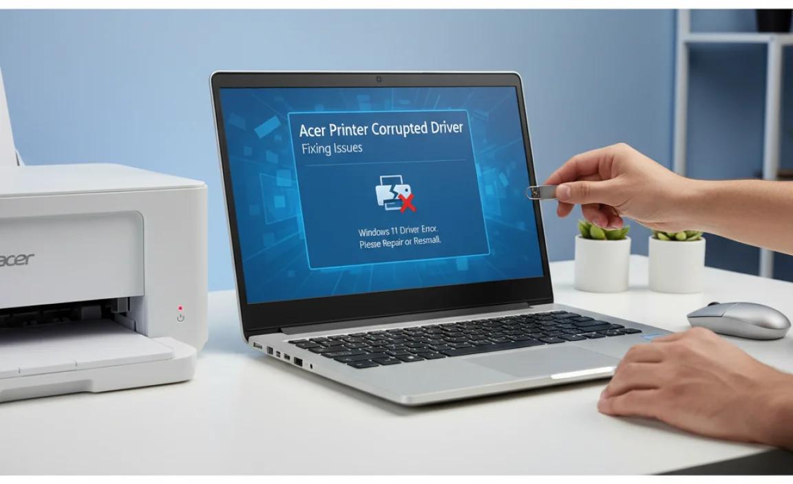 Acer Printer Corrupted Driver For Windows 11: Fixing Issues