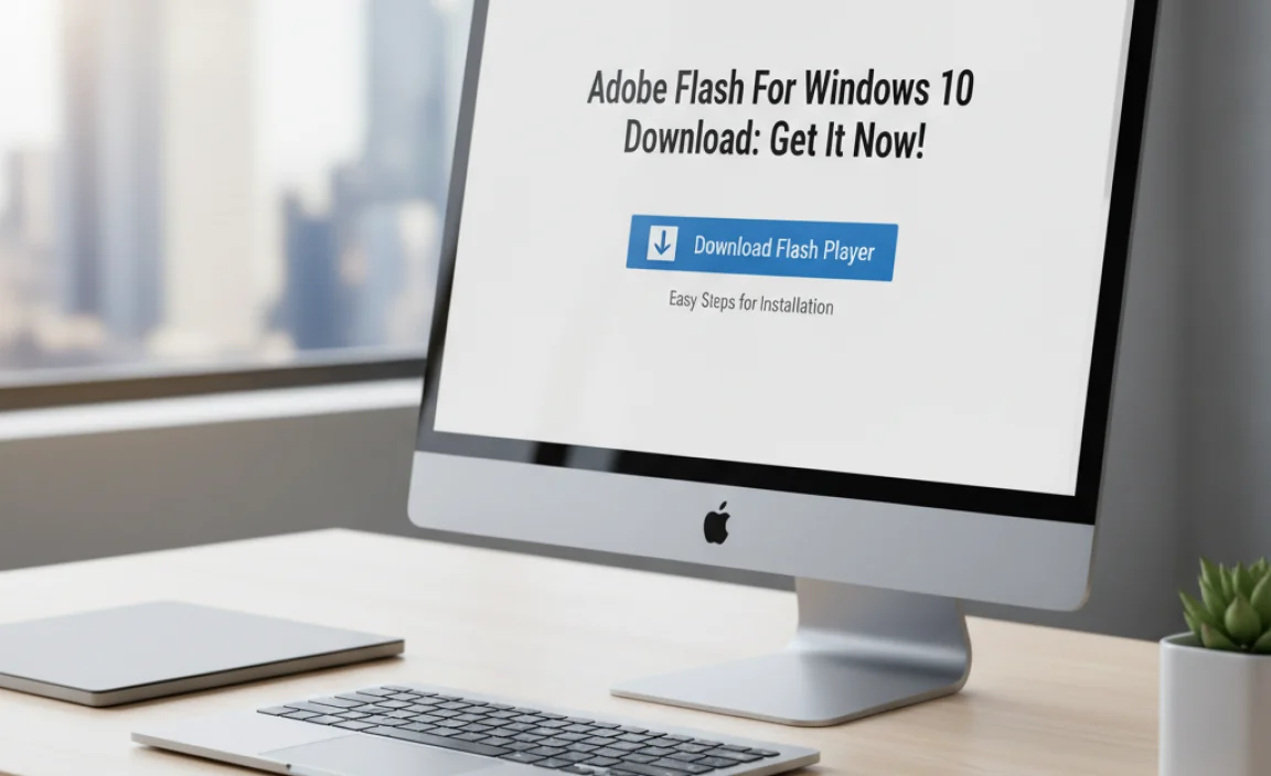 Adobe Flash For Windows 10 Download: Get It Now!