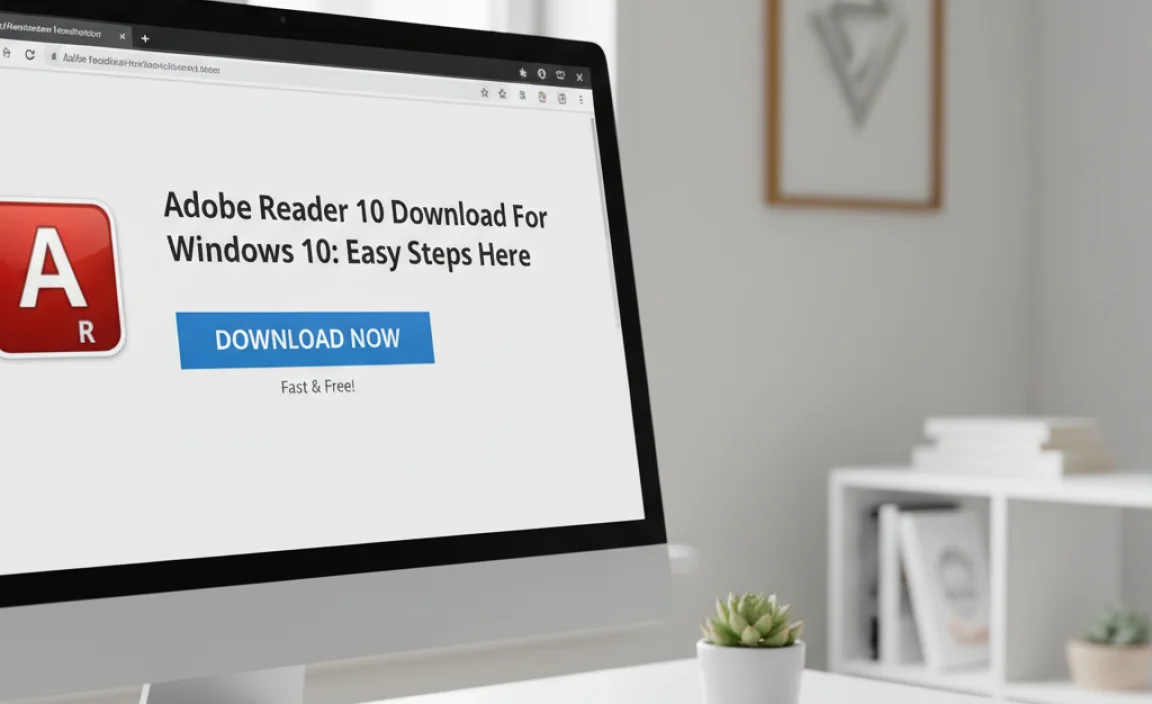 Adobe Reader 10 Download For Windows 10: Easy Steps Here