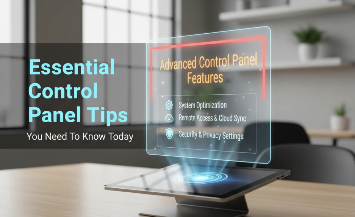 Advanced Control Panel Features