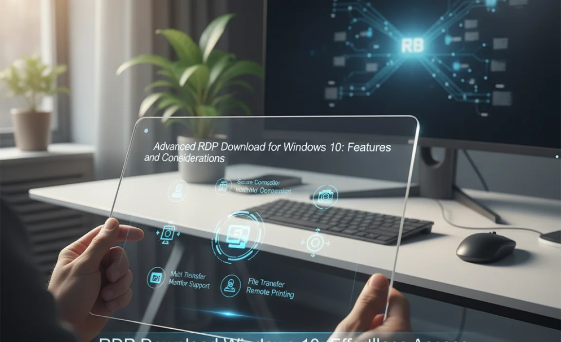 Advanced RDP Download for Windows 10 Features and Considerations