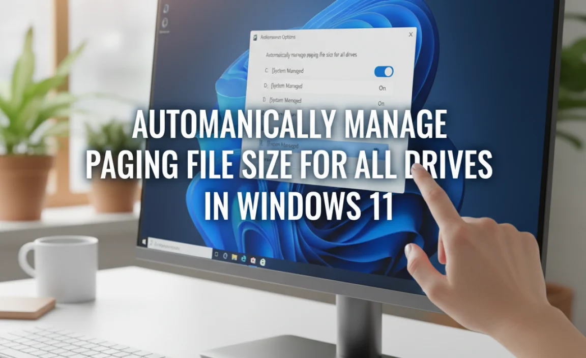 Automatically Manage Paging File Size For All Drives In Windows 11