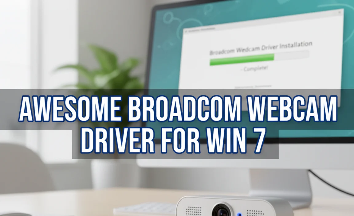Awesome Broadcom Webcam Driver for Win 7